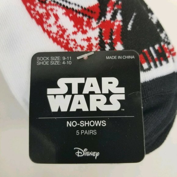 Disney Star Wars Womens No Show Socks Size 9-11 Shoe Size 4-10 BB8 Millennium - Picture 2 of 11